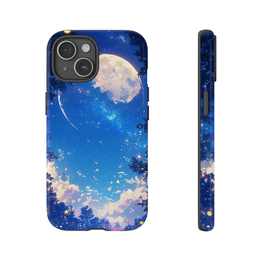 Japanese Moon Beautiful Stars Midnight Trees Aesthetic, Gift for Astral Lovers