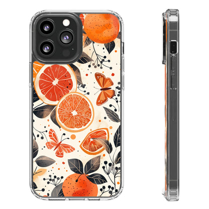 Orange Vines Aesthetic | Clear iPhone Case / Samsung Case