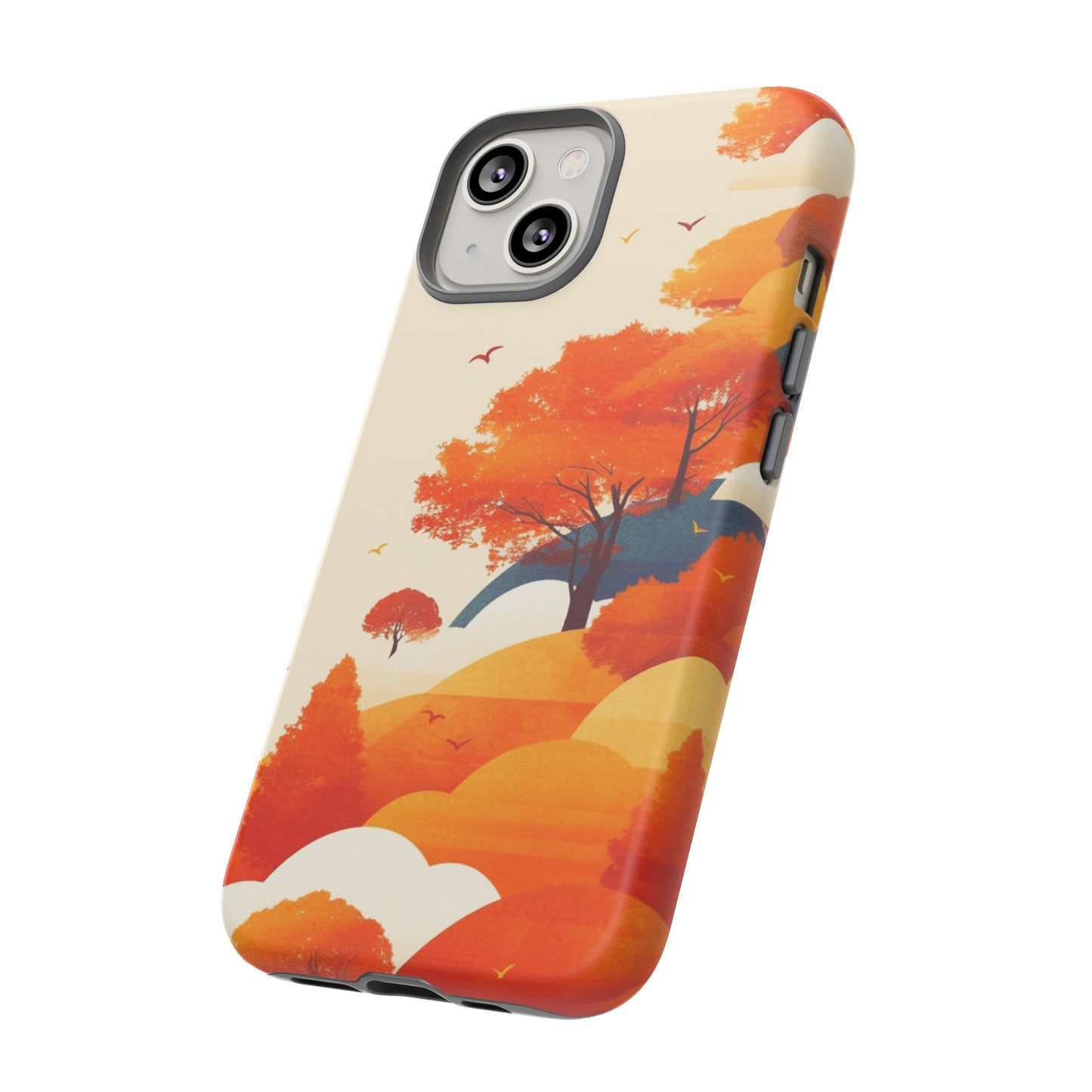 Orange Retro Landscape iPhone Case / Samsung Case