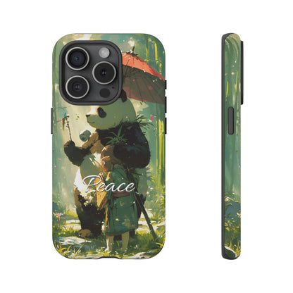 Japanese Aesthetic Vintage Panda iPhone Case / Samsung Case | "Peace"