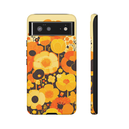 Retro Floral Pattern Illustrations iPhone Case / Samsung Case, Gift for Floral Lovers, Gift for Her