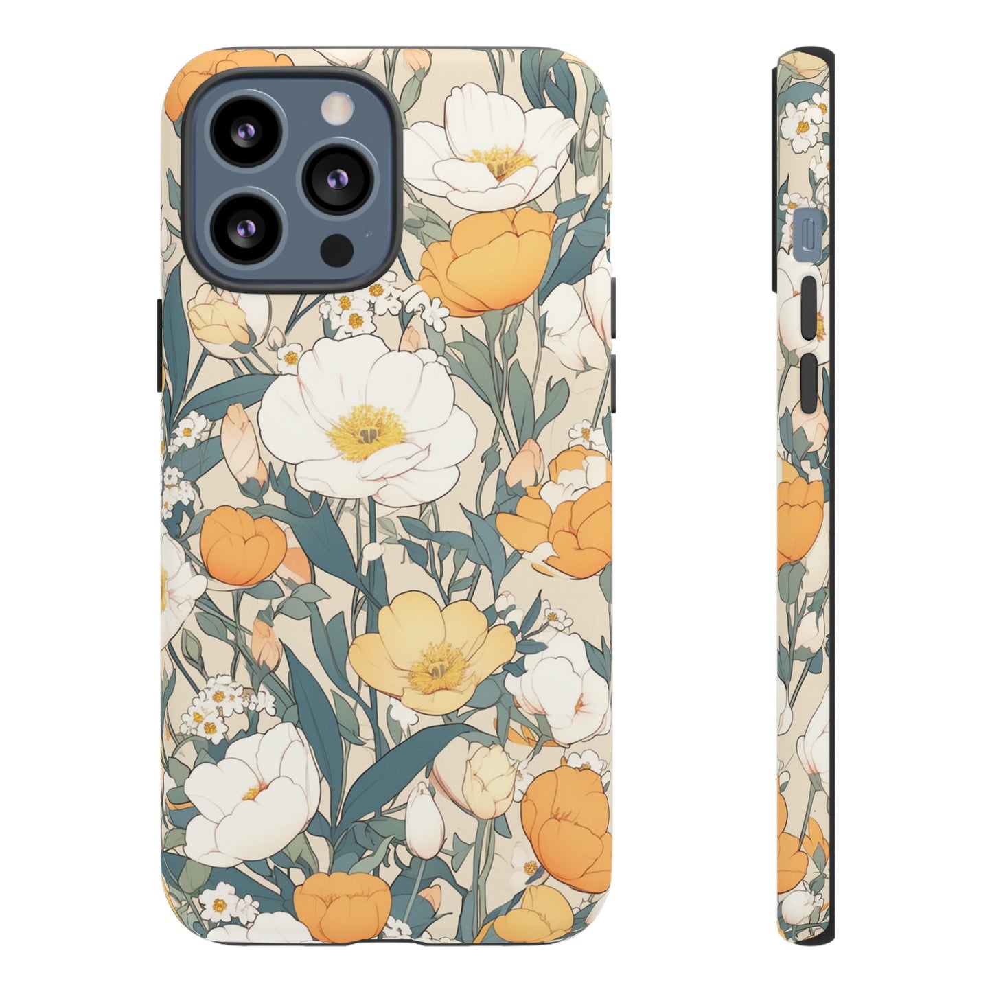 Tall White Flowers iPhone Case / Samsung Case