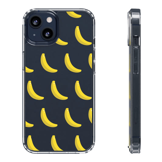 Bananas Pattern Clear Phone Case