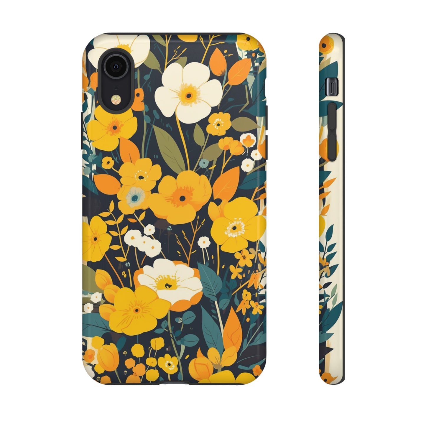 Retro Yellow Flowers iPhone Case / Samsung Case