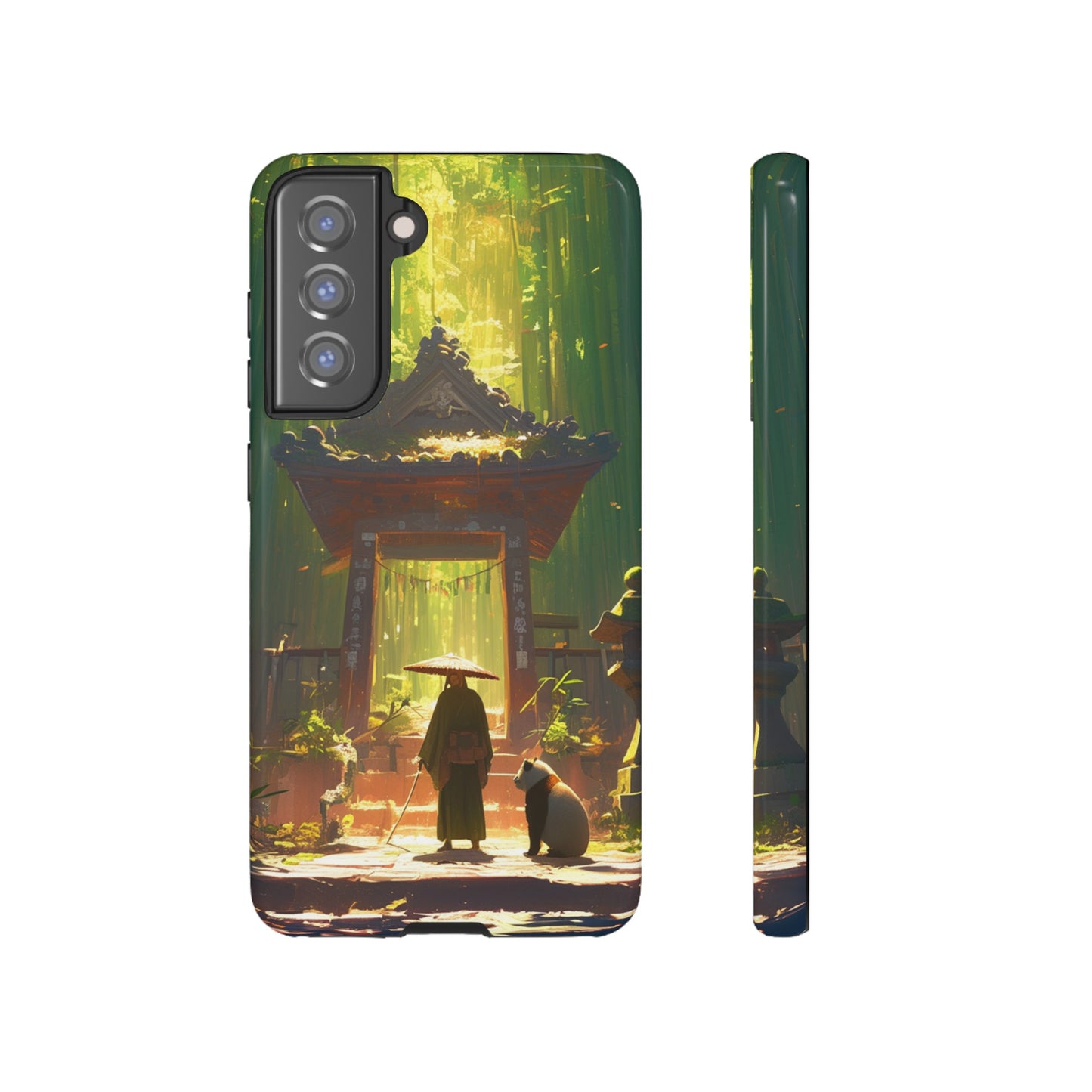 Vintage Japanese PandaTemple Aesthetic iPhone Case, iPhone 15 Pro Max 14 13 12 11 Mini, Samsung Galaxy S23 S22, Google Pixel 7 6 Pro