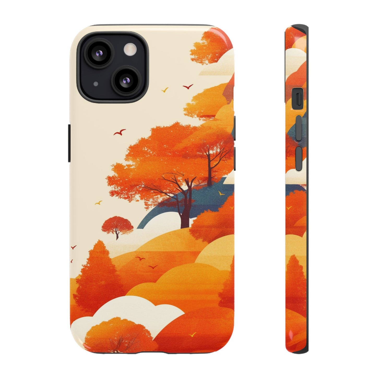 Orange Retro Landscape iPhone Case / Samsung Case