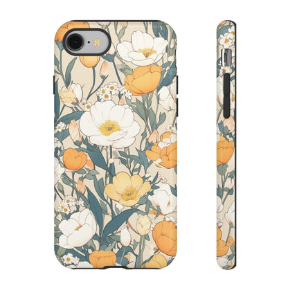 Tall White Flowers iPhone Case / Samsung Case