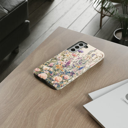 Tall Vintage Wildflowers iPhone Case / Samsung Case