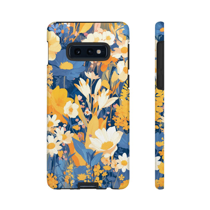 Wildflower Blooms, Abstract Retro Floral iPhone Case / Samsung Case