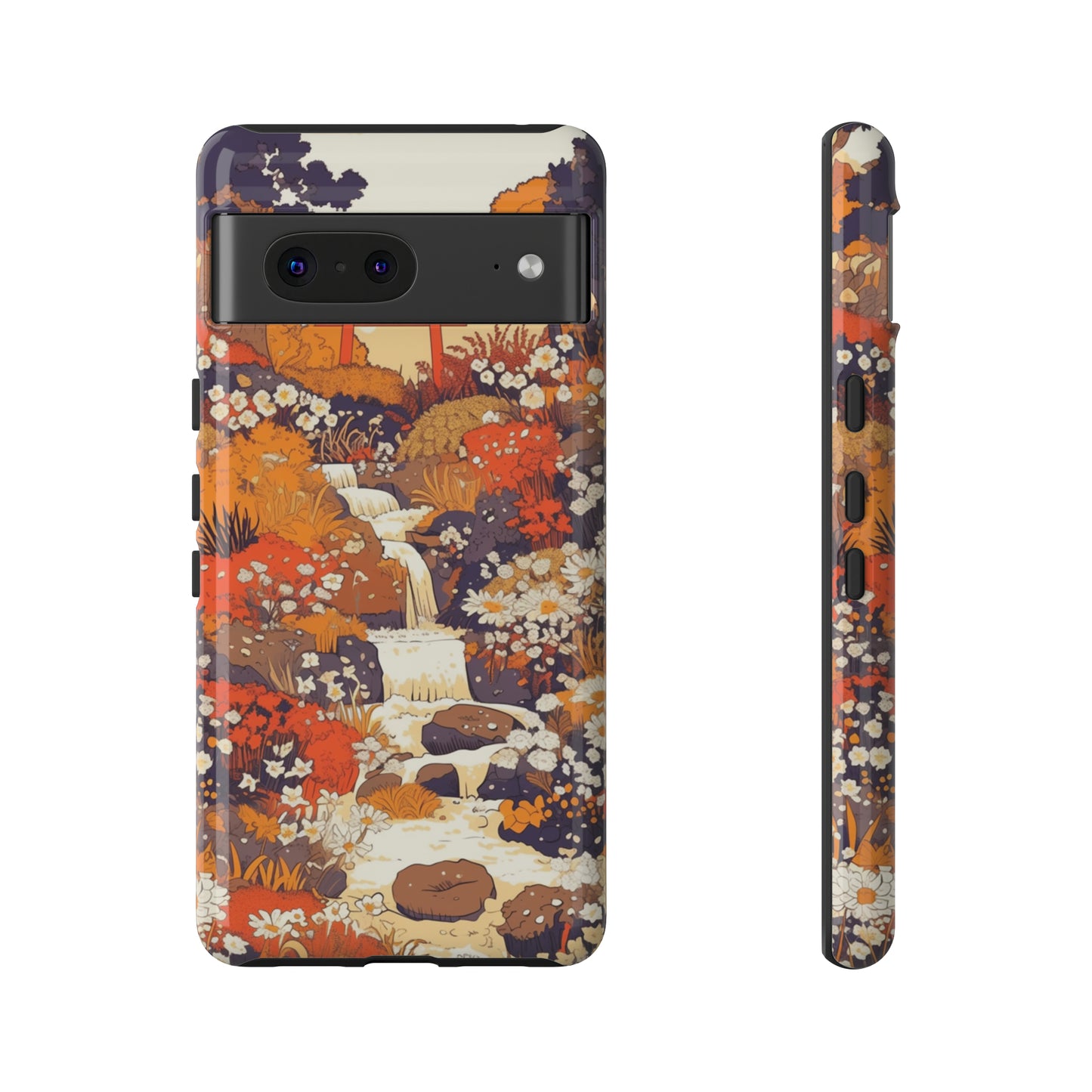 Rising Mountains & Rapid Rivers, Wildflower iPhone Case