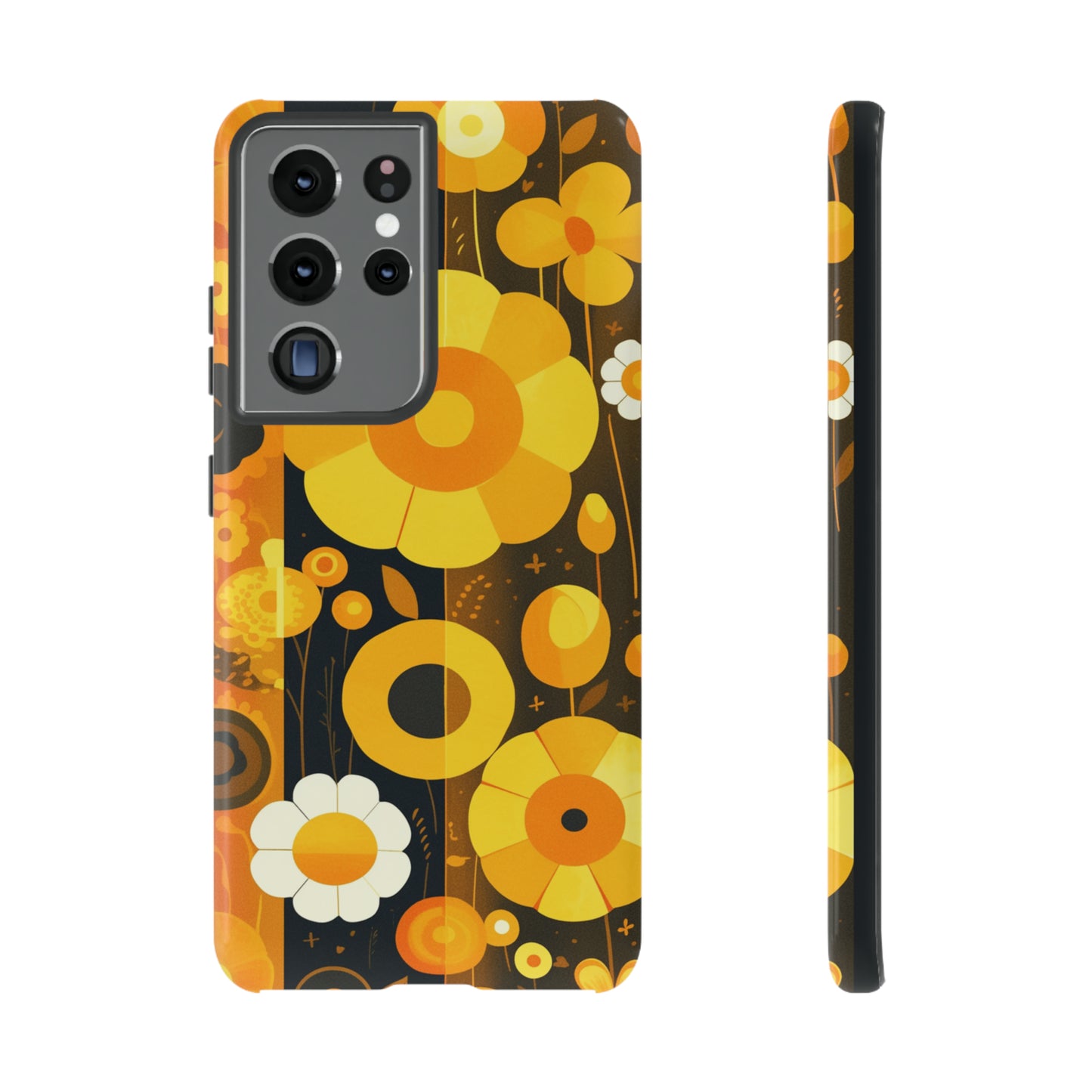 Floral Lines Retro iPhone Case / Samsung Case