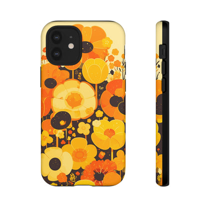 Retro Floral Pattern Illustrations iPhone Case / Samsung Case, Gift for Floral Lovers, Gift for Her