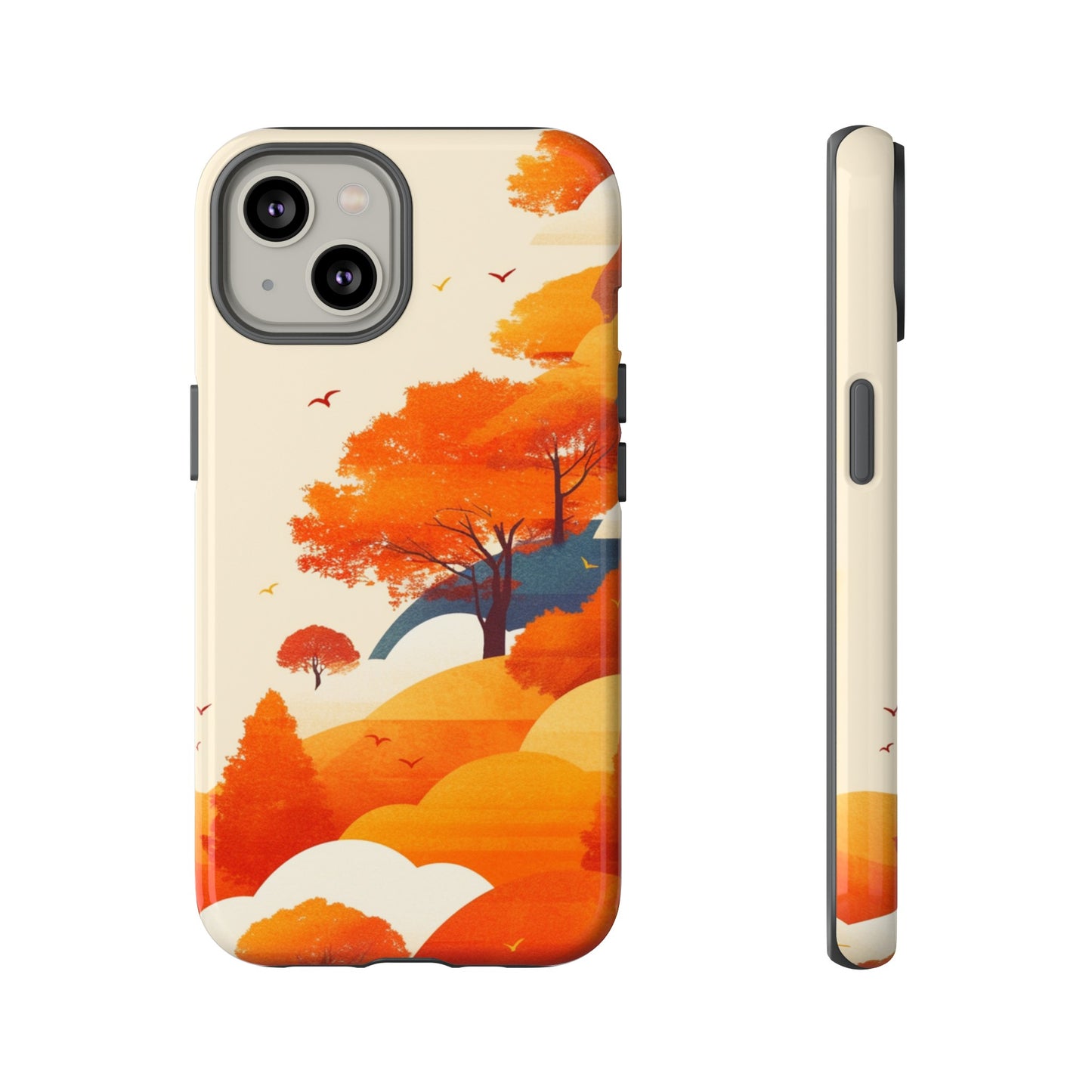 Orange Retro Landscape iPhone Case / Samsung Case