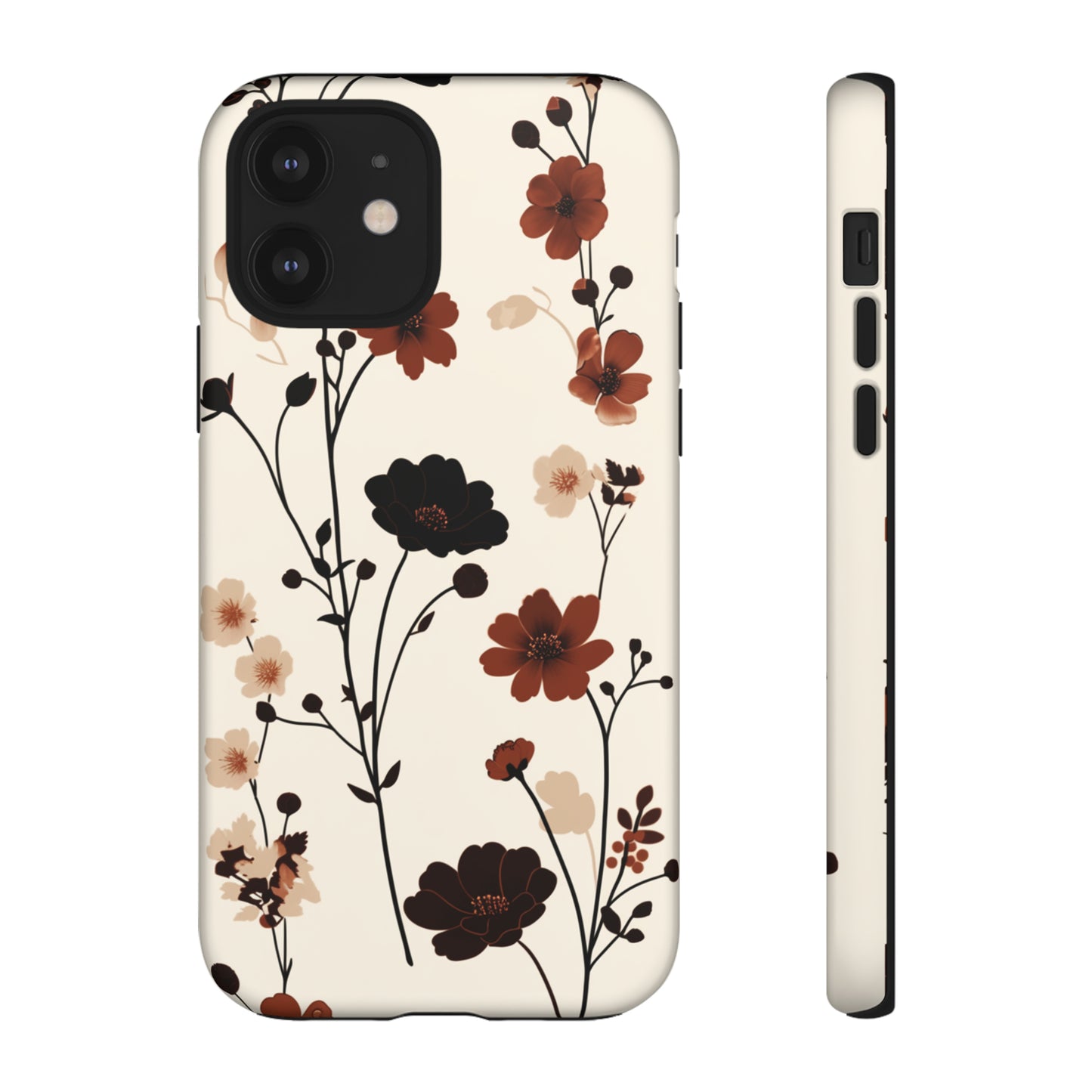 Minimalistic Tall Wildflowers iPhone Case