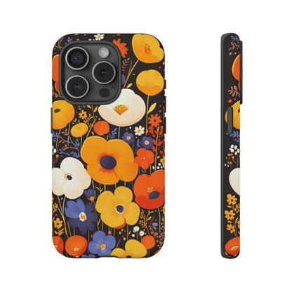 Retro Chaos, Wildflower iPhone Case / Samsung Case, Gift for Floral Lovers, Gift for Her