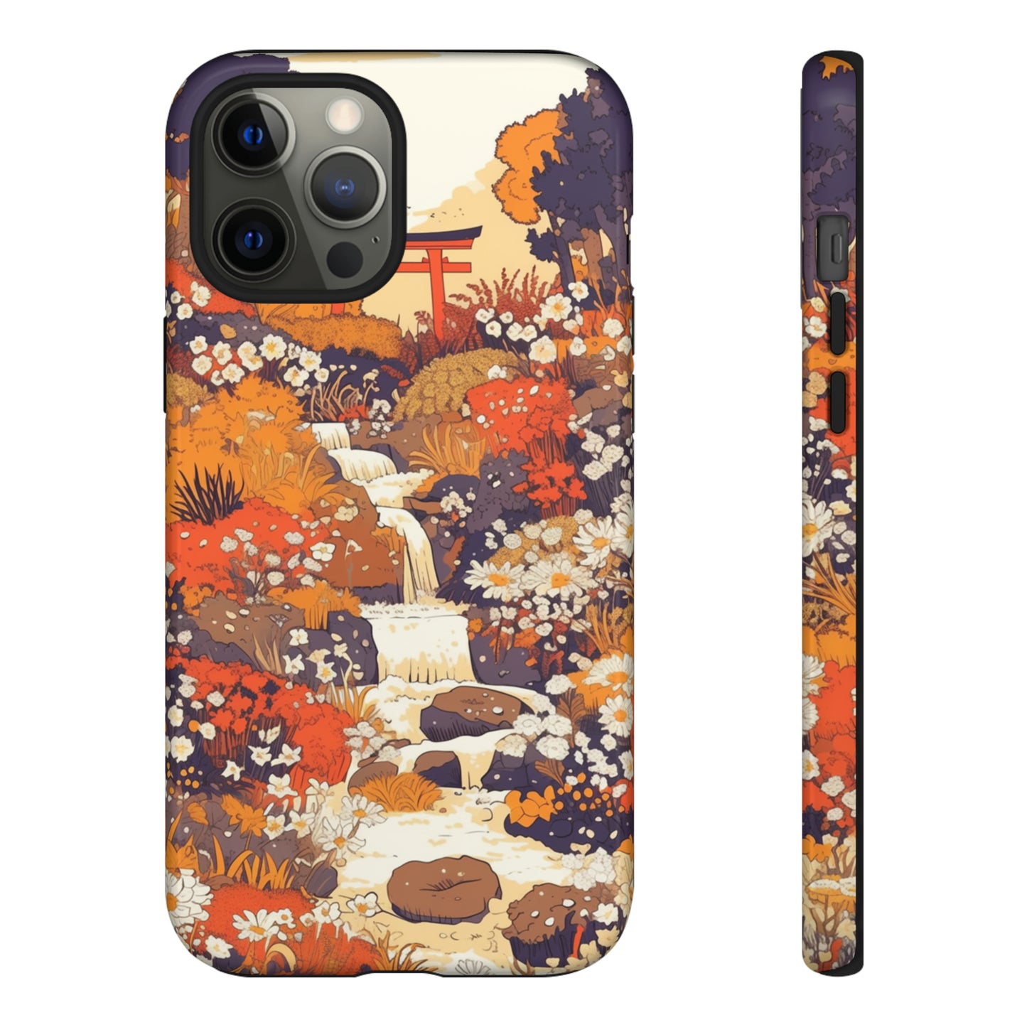 Rising Mountains & Rapid Rivers, Wildflower iPhone Case