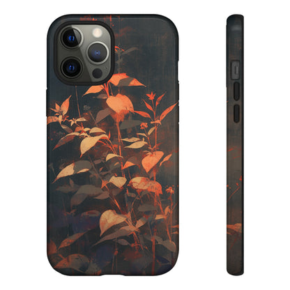 Black Blooms Wildflower iPhone Case