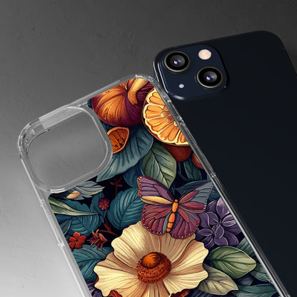 Butterflies and Blooms | Clear iPhone Case / Samsung Case