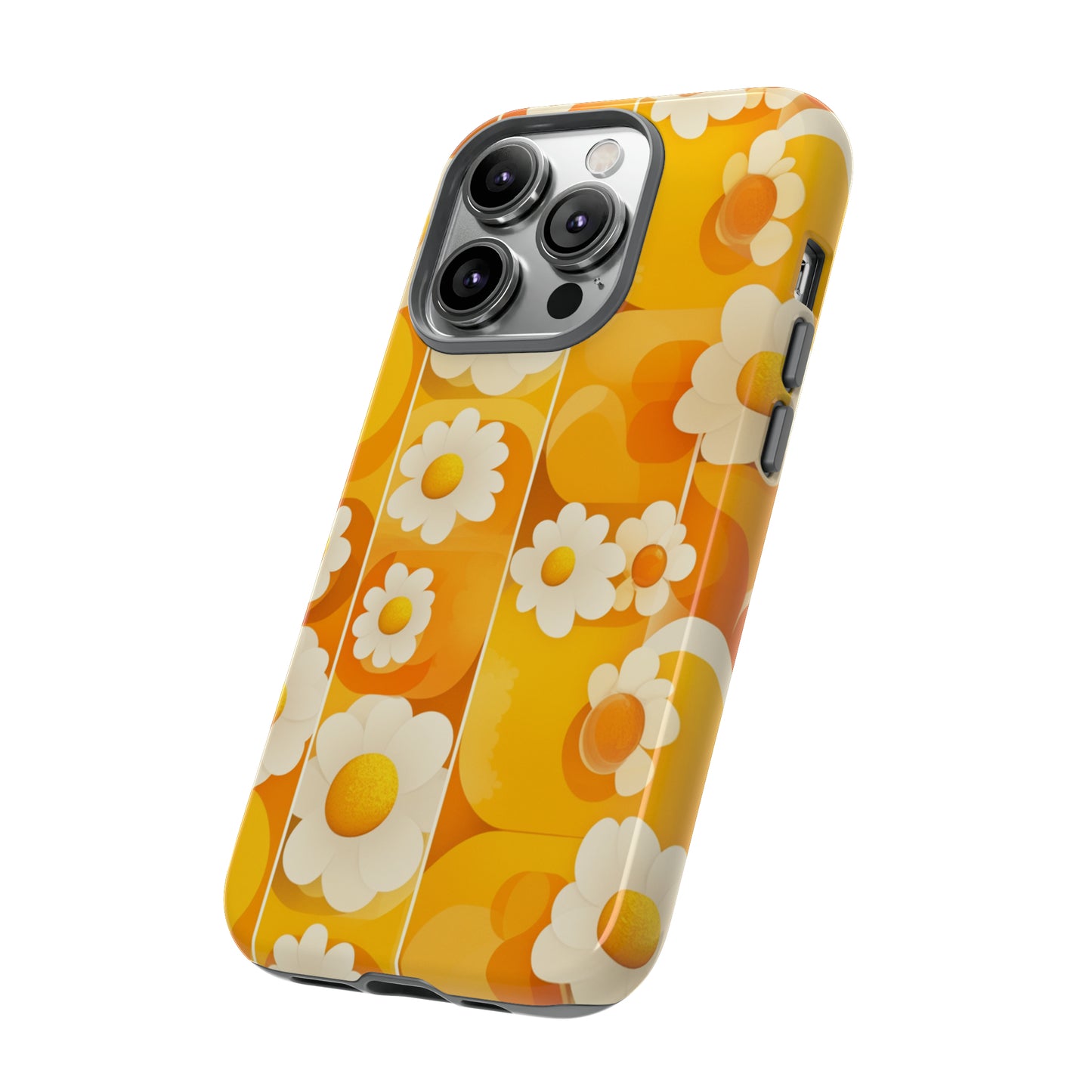 Yellow Floral Pattern Retro iPhone Case / Samsung Case