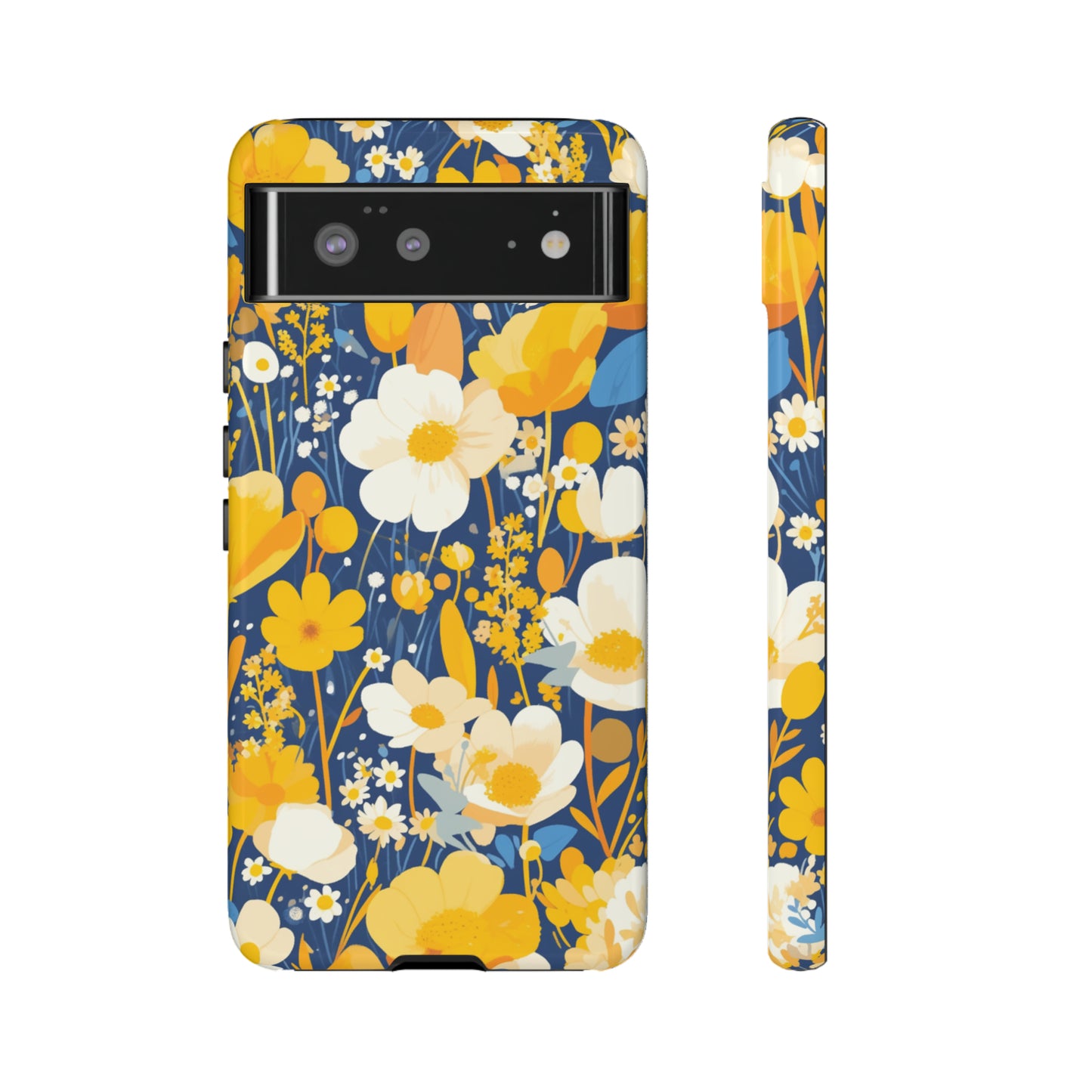 Wildflower Abstract Retro 70s iPhone Case / Samsung Case