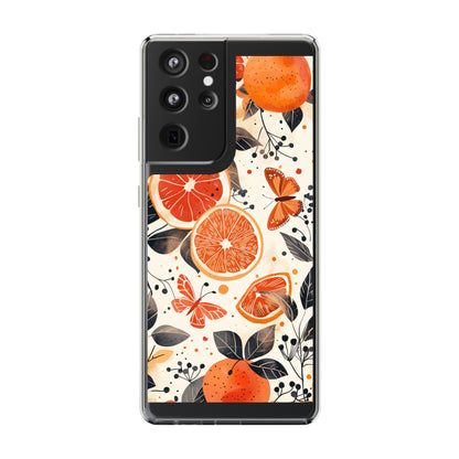 Orange Vines Aesthetic | Clear iPhone Case / Samsung Case