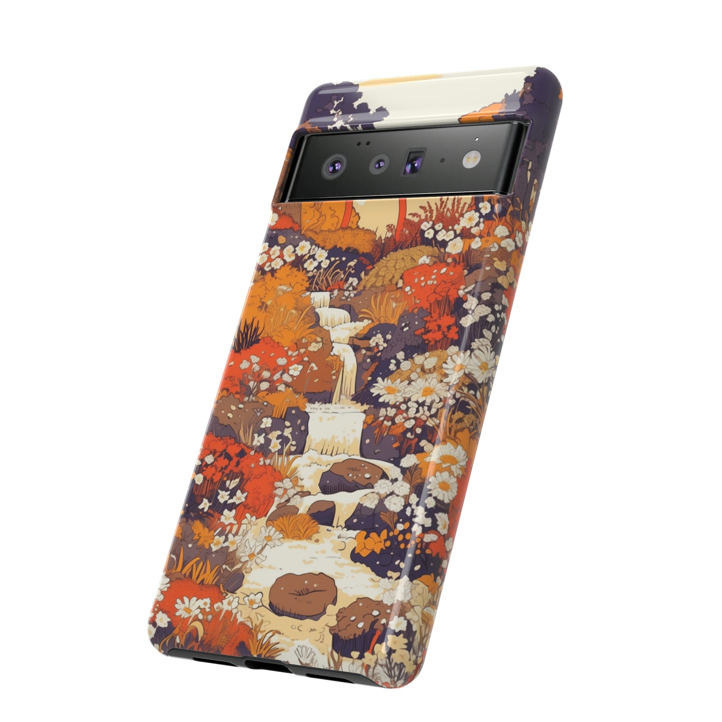 Rising Mountains & Rapid Rivers, Wildflower iPhone Case