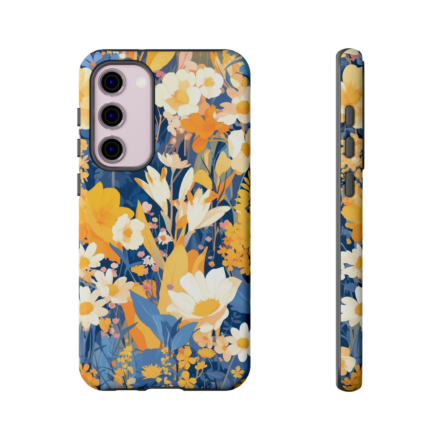 Wildflower Blooms, Abstract Retro Floral iPhone Case / Samsung Case