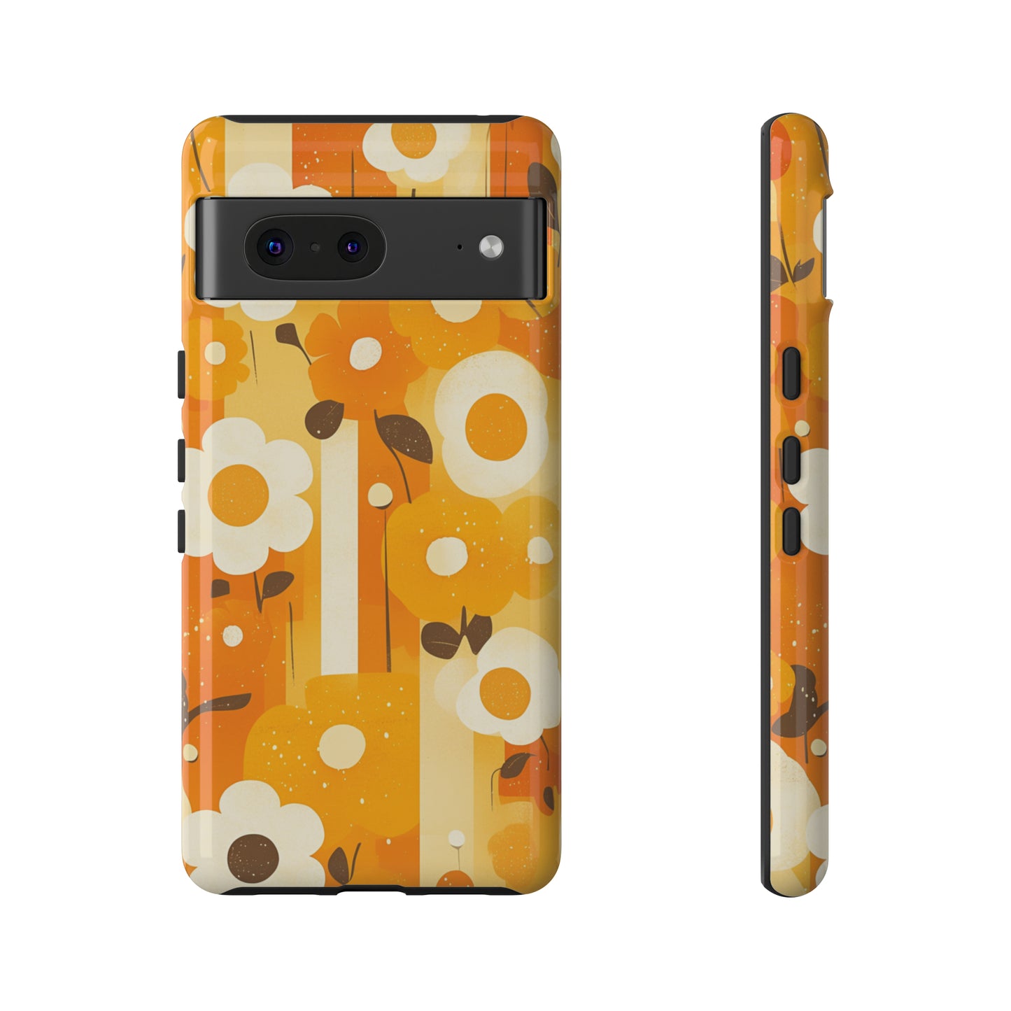 Retro 70s Abstract Flower Patterns iPhone Case / Samsung Case