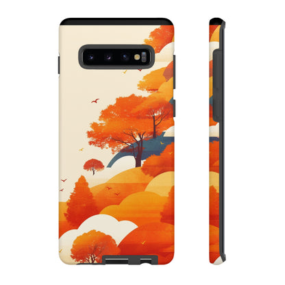 Orange Retro Landscape iPhone Case / Samsung Case