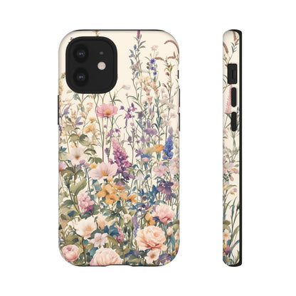 Tall Vintage Wildflowers iPhone Case / Samsung Case