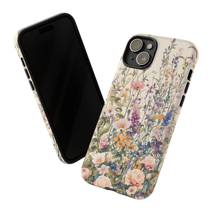 Tall Vintage Wildflowers iPhone Case / Samsung Case