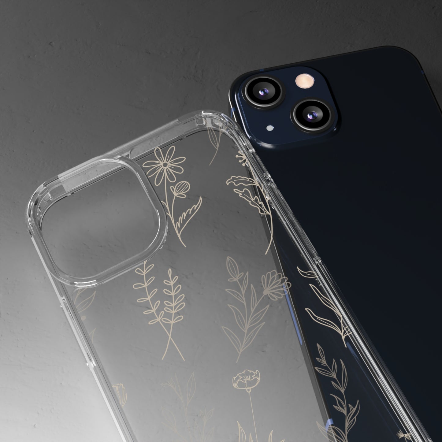 Golden Floral Sea | Clear iPhone Case / Samsung Case