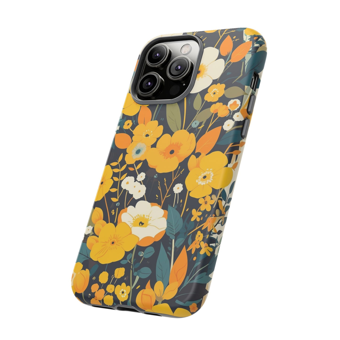 Retro Yellow Flowers iPhone Case / Samsung Case