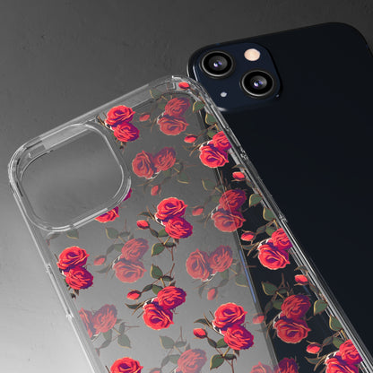 Roses Pattern | Clear iPhone Case / Samsung Case