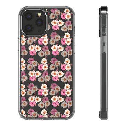 Pink Garden Pattern | Clear iPhone Case / Samsung Case