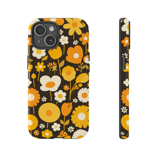 Retro Floral Bloom Patterns iPhone Case / Samsung Case