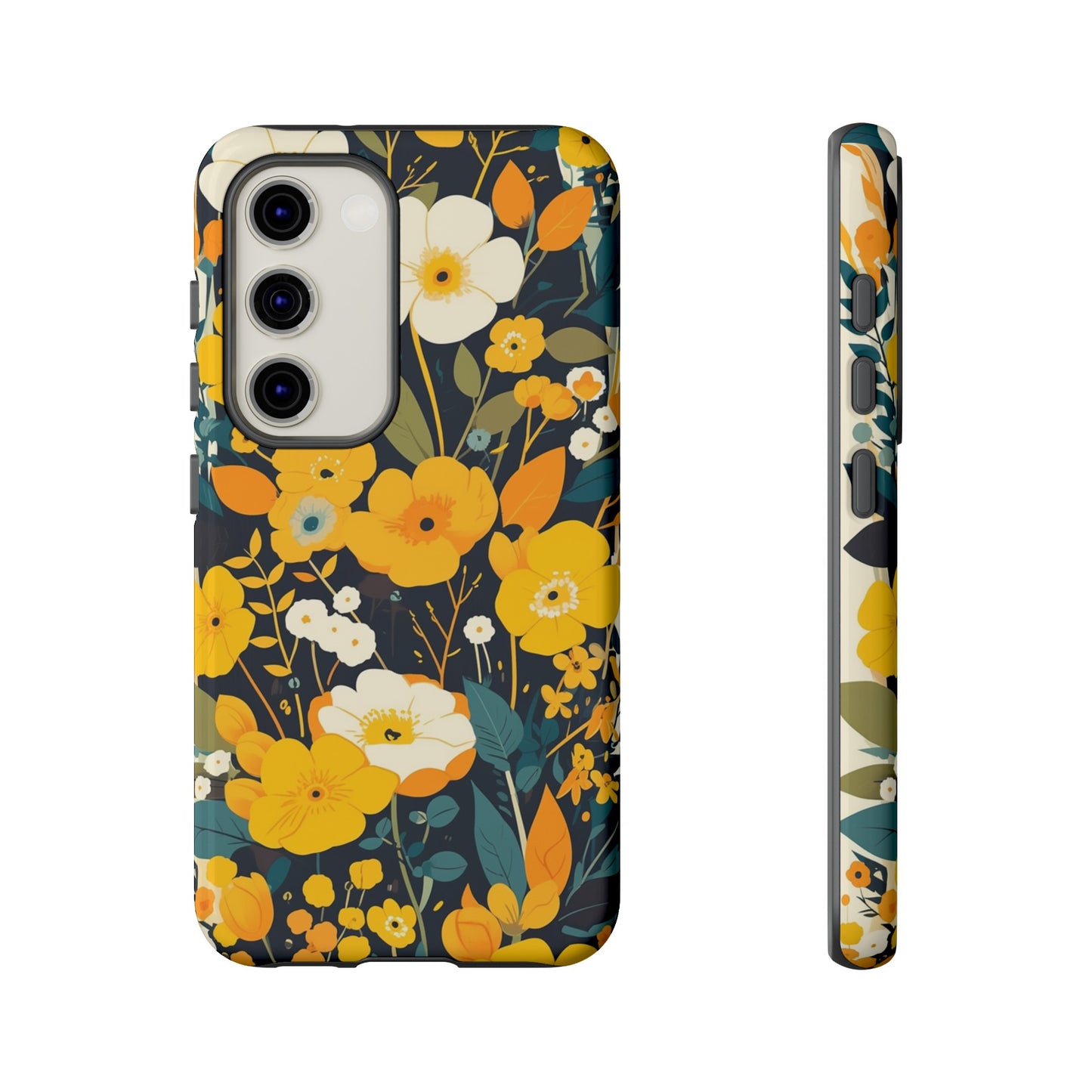 Retro Yellow Flowers iPhone Case / Samsung Case