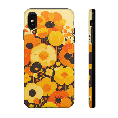 Retro Floral Pattern Illustrations iPhone Case / Samsung Case, Gift for Floral Lovers, Gift for Her