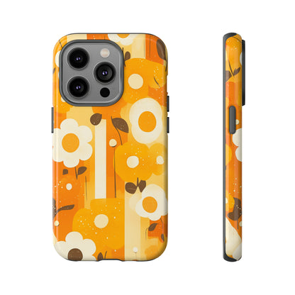 Retro 70s Abstract Flower Patterns iPhone Case / Samsung Case