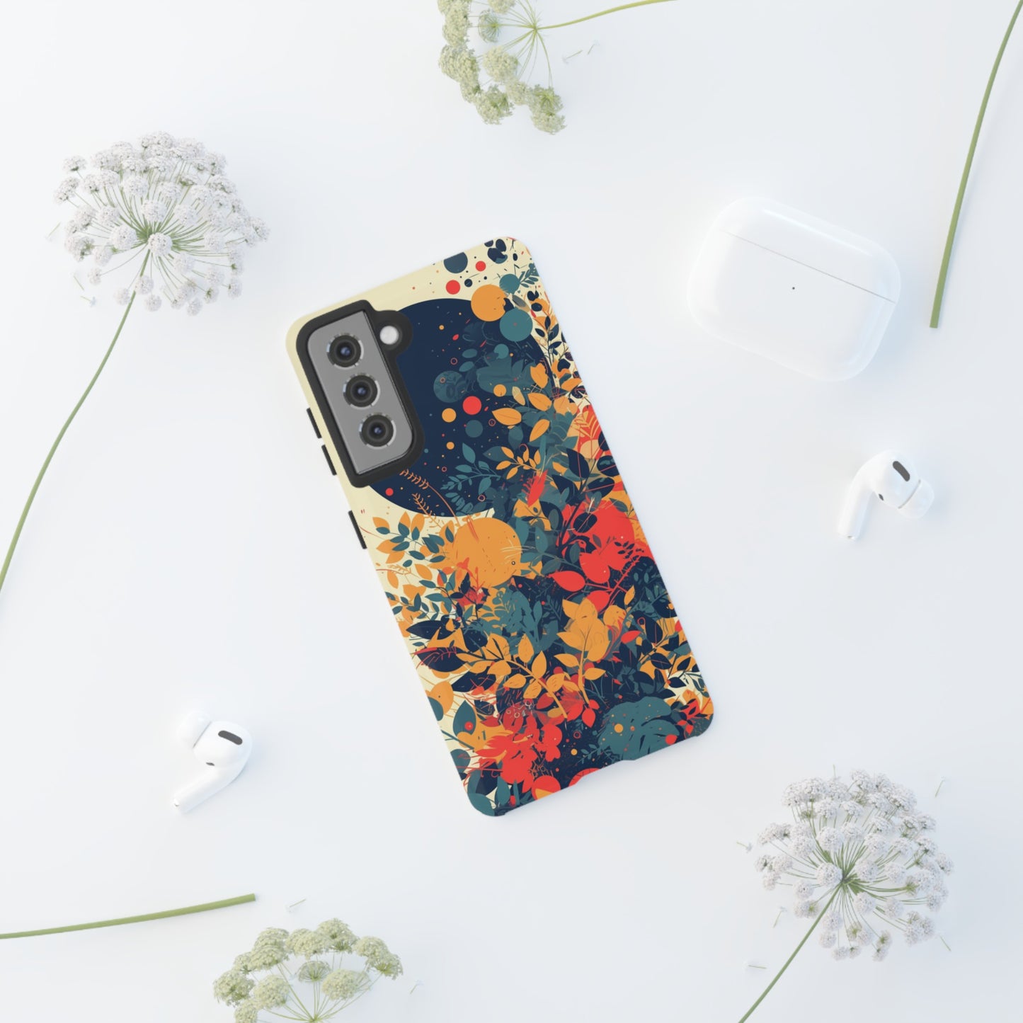 Retro Colorful Floral iPhone Case / Samsung Case