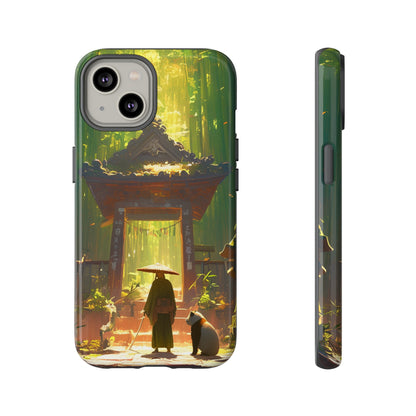 Vintage Japanese PandaTemple Aesthetic iPhone Case, iPhone 15 Pro Max 14 13 12 11 Mini, Samsung Galaxy S23 S22, Google Pixel 7 6 Pro