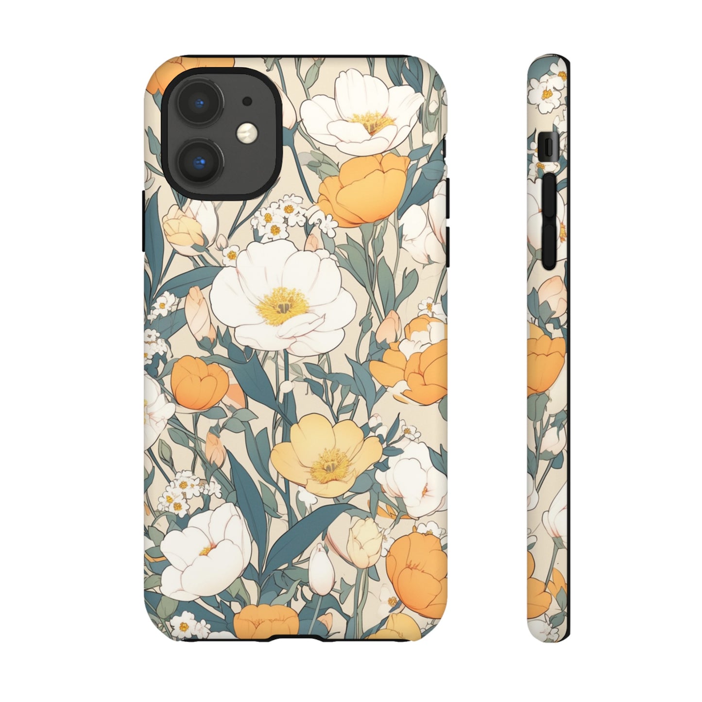 Tall White Flowers iPhone Case / Samsung Case