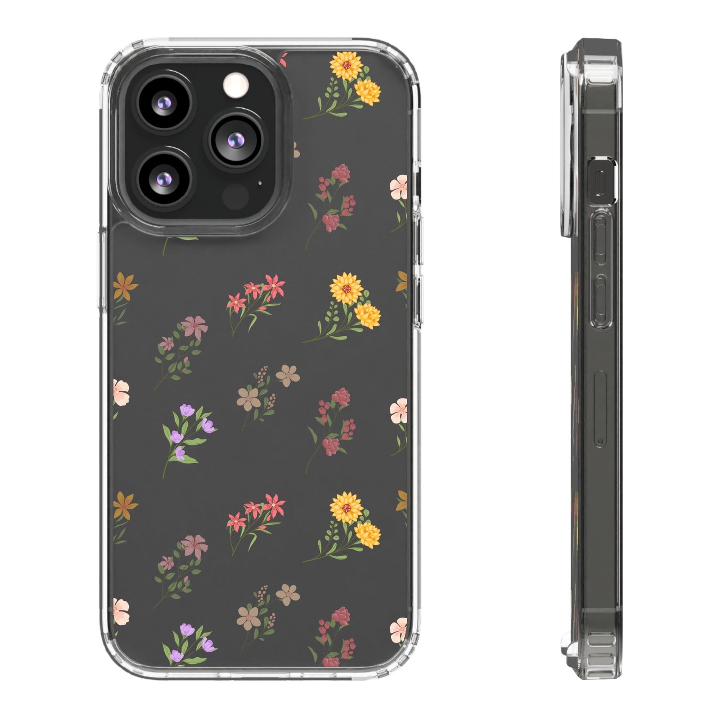 Floral Pattern | Clear iPhone Case / Samsung Case