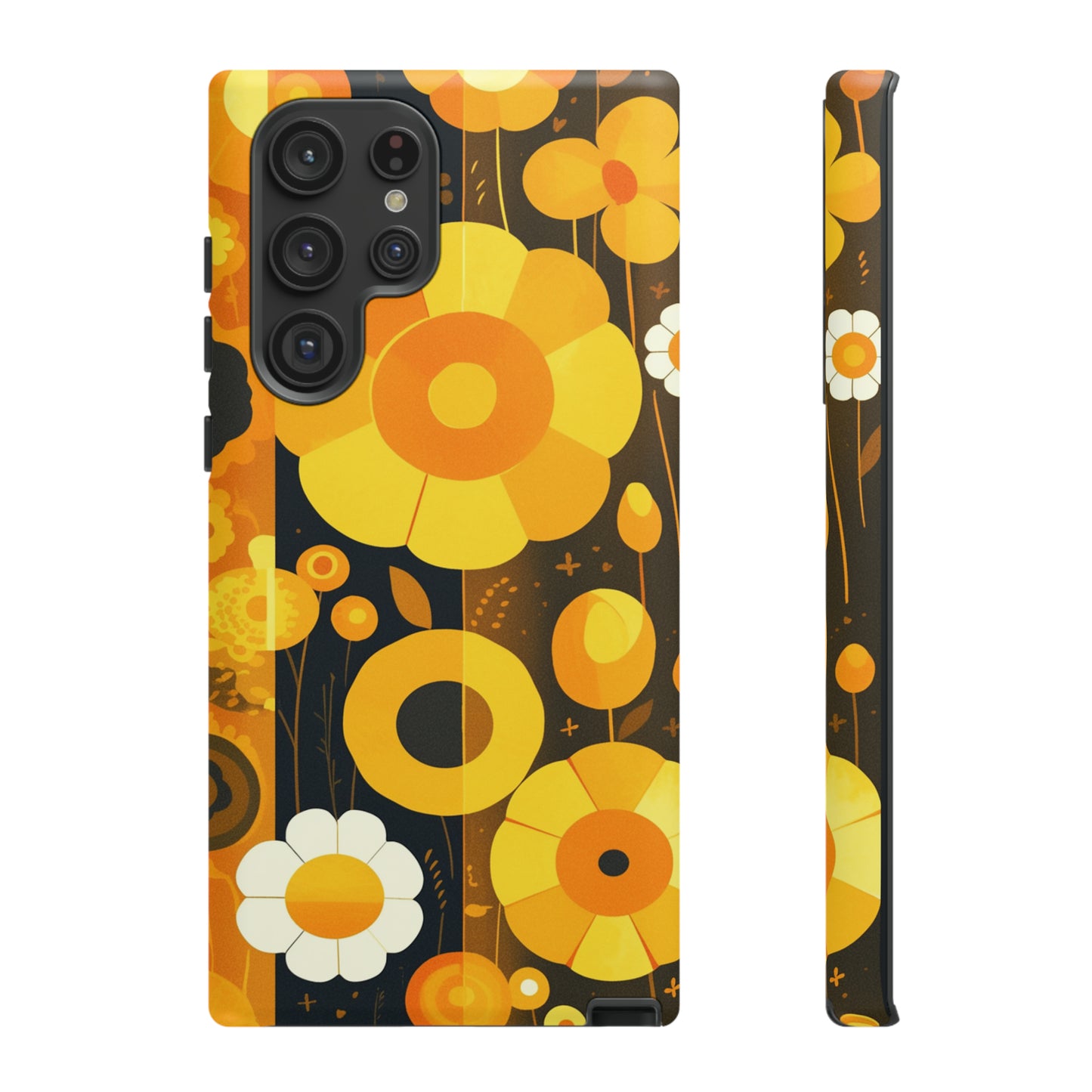 Floral Lines Retro iPhone Case / Samsung Case