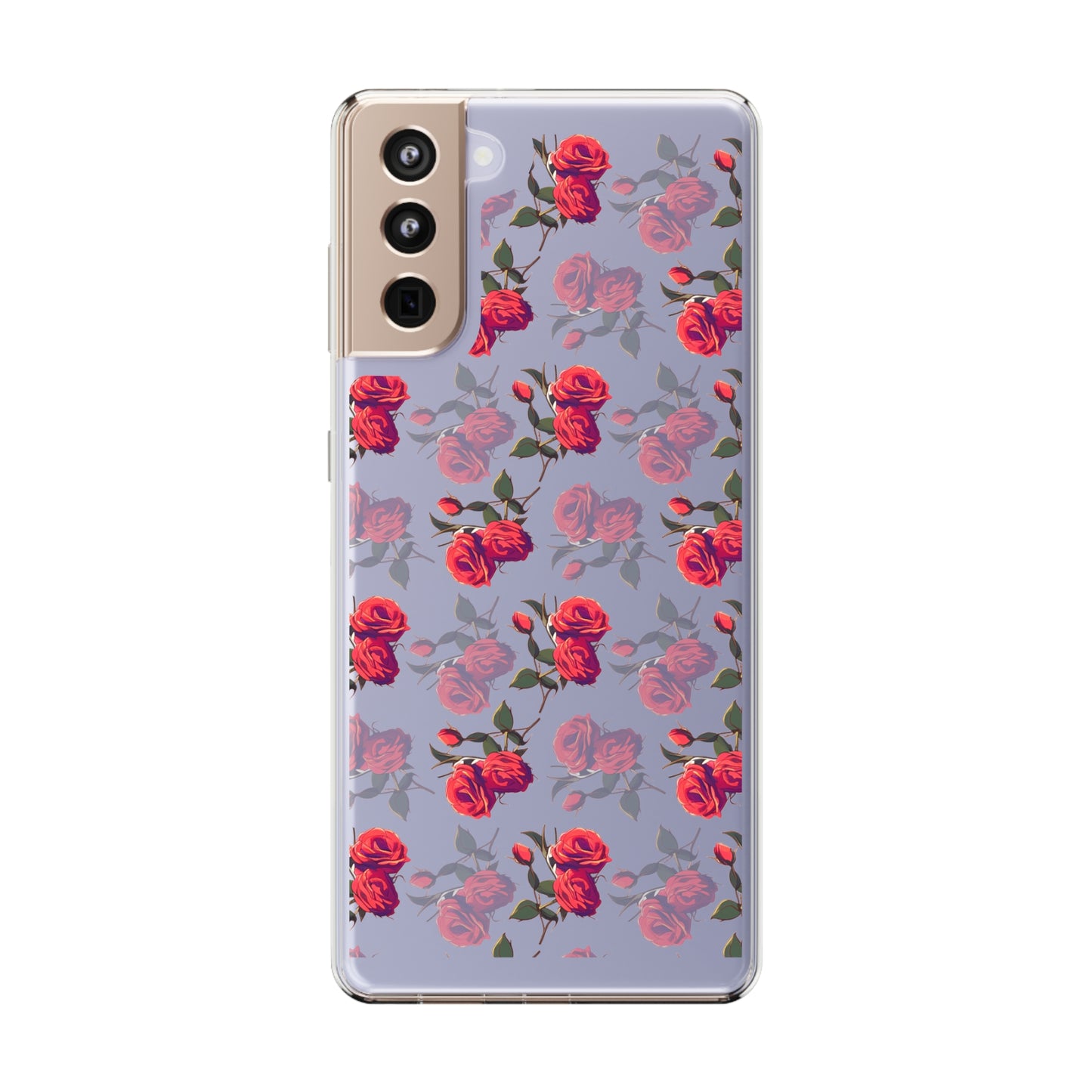 Roses Pattern | Clear iPhone Case / Samsung Case