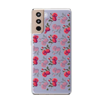 Roses Pattern | Clear iPhone Case / Samsung Case