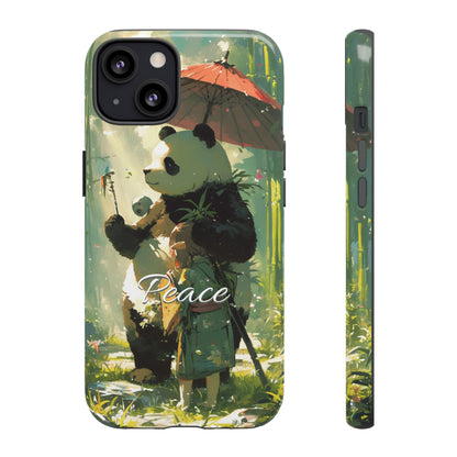 Japanese Aesthetic Vintage Panda iPhone Case / Samsung Case | "Peace"