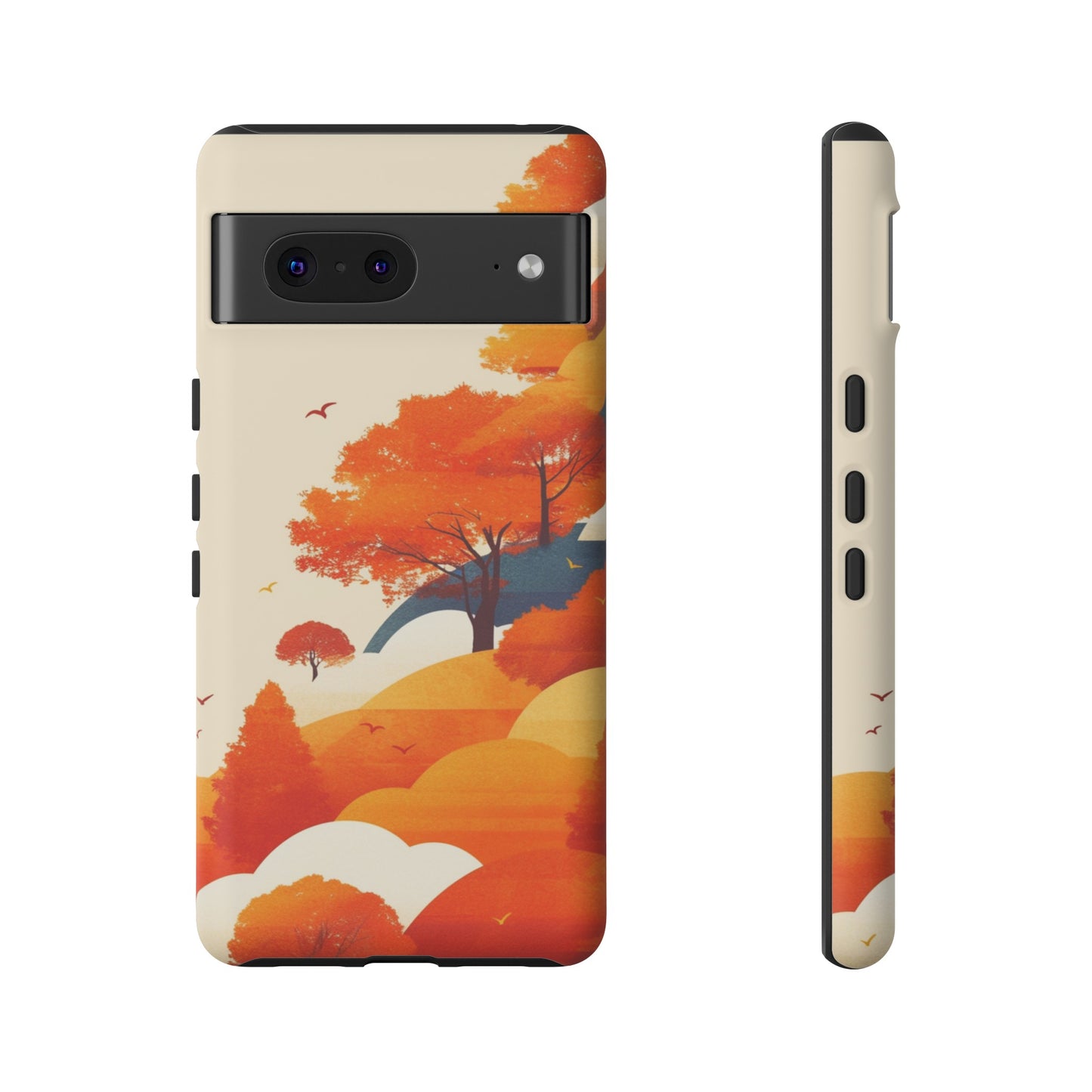 Orange Retro Landscape iPhone Case / Samsung Case