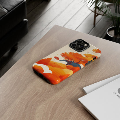 Orange Retro Landscape iPhone Case / Samsung Case