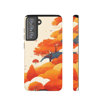 Orange Retro Landscape iPhone Case / Samsung Case